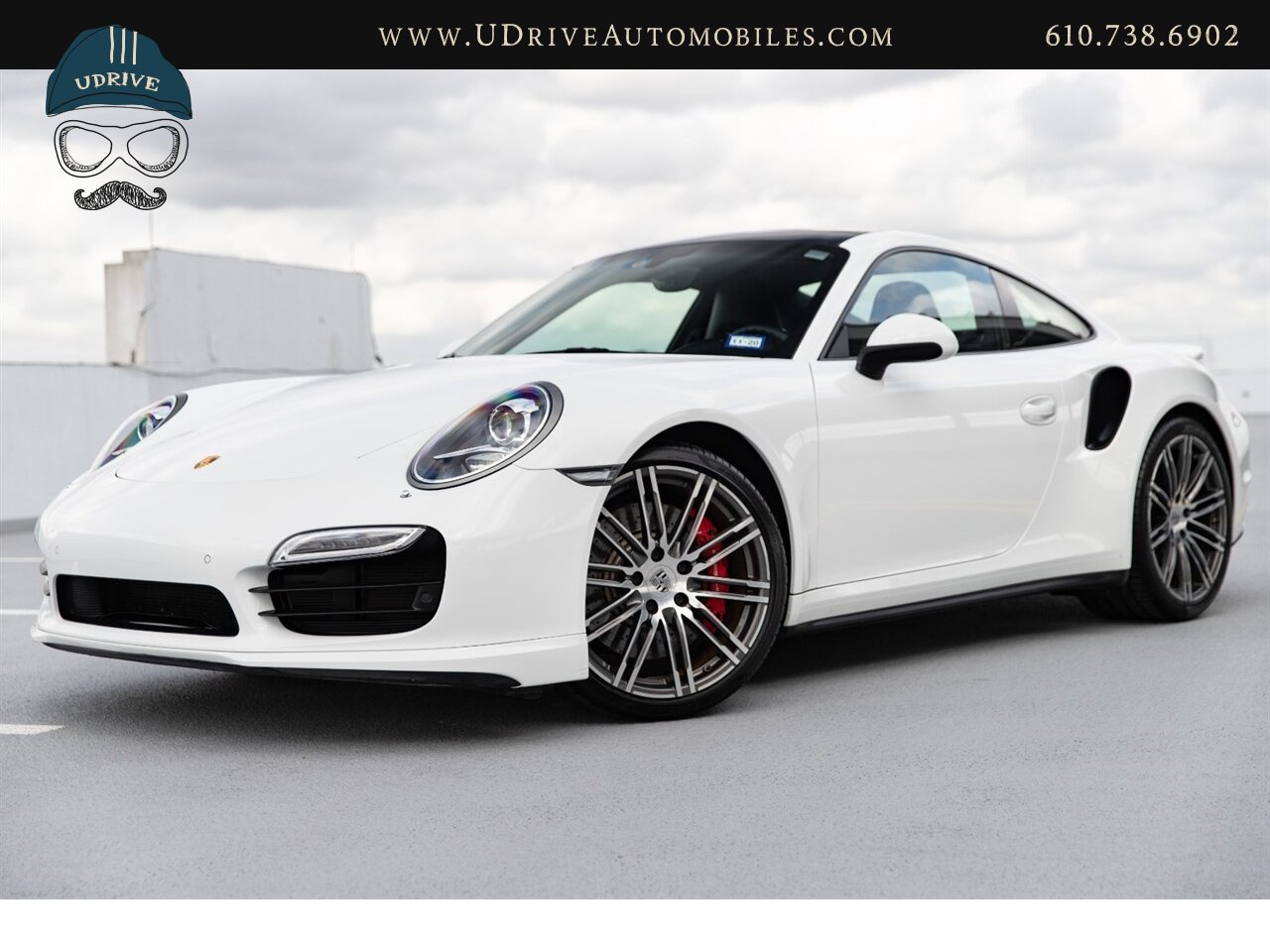 2014 Porsche 911 Turbo 12k Miles White over Black Chrono Rear Wiper  Sport Seats 20in Turbo Whls Sunroof Red Belts - Photo 1 - West Chester, PA 19382