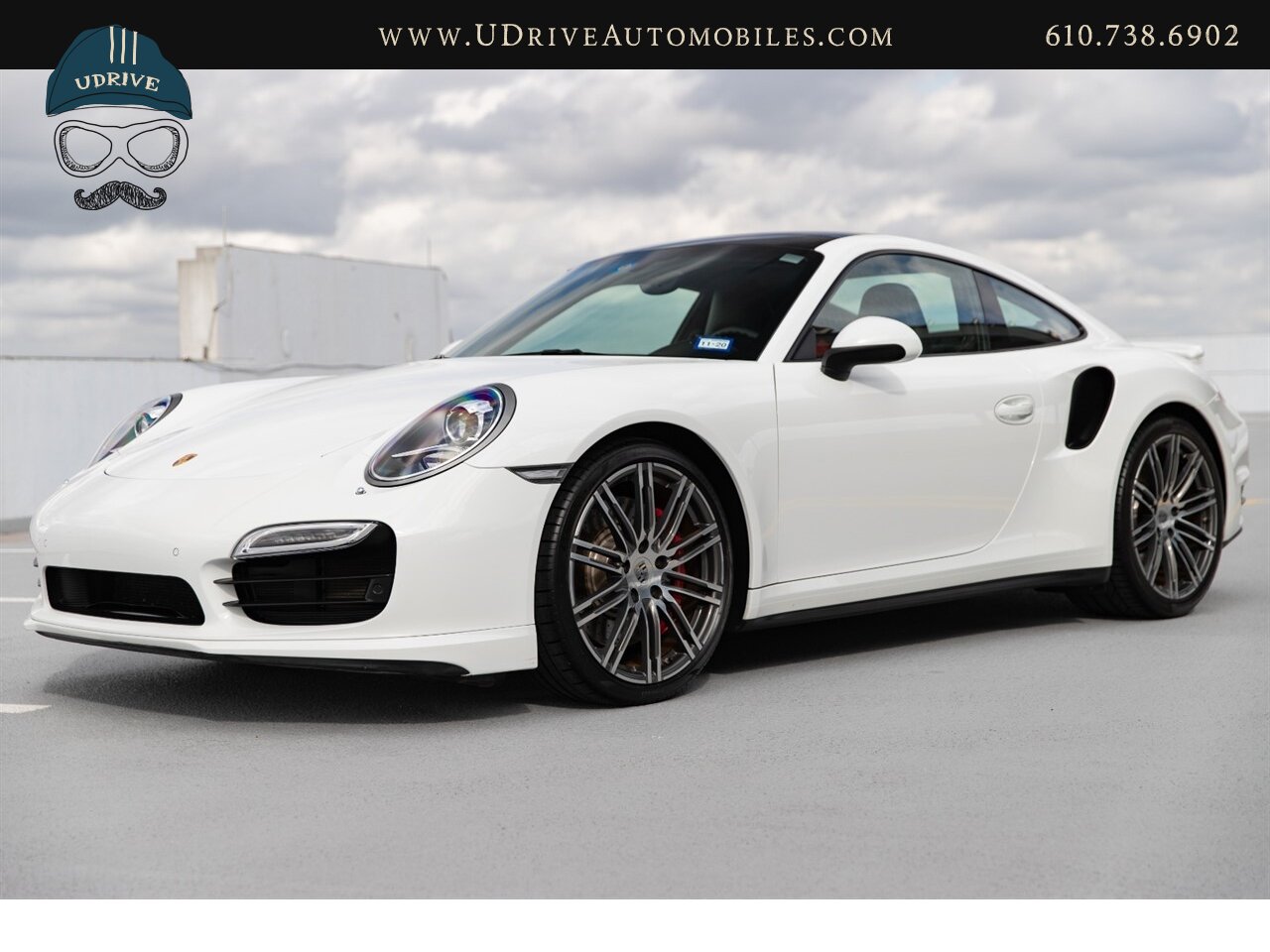 2014 Porsche 911 Turbo 12k Miles White over Black Chrono Rear Wiper  Sport Seats 20in Turbo Whls Sunroof Red Belts - Photo 7 - West Chester, PA 19382