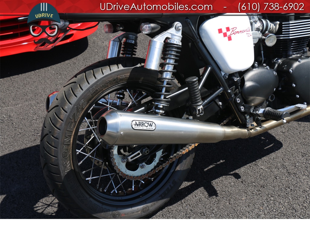 2015 Triumph Bonneville T214 Arrow Exhaust Brat Style Cafe Racer Mods   - Photo 16 - West Chester, PA 19382