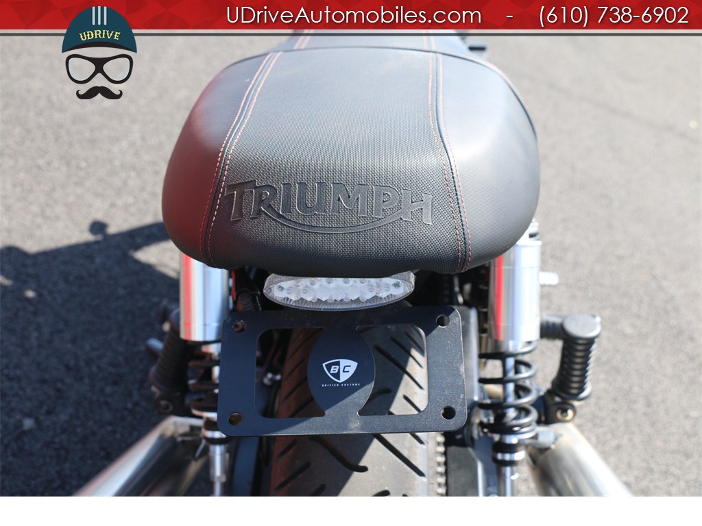 2015 Triumph Bonneville T214 Arrow Exhaust Brat Style Cafe Racer Mods   - Photo 17 - West Chester, PA 19382