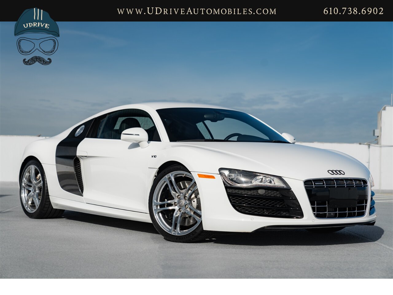2010 Audi R8 5.2 Quattro V10 6 Speed Manual 8k Miles  Ibis White Service History - Photo 3 - West Chester, PA 19382