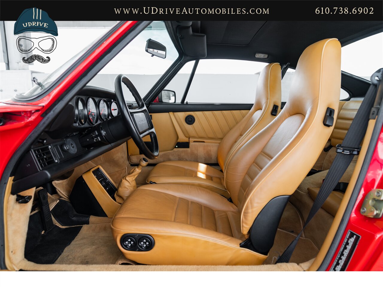 1987 Porsche 911 930 Turbo 12k Miles Guards Red over  Champagne Special Leather - Photo 29 - West Chester, PA 19382