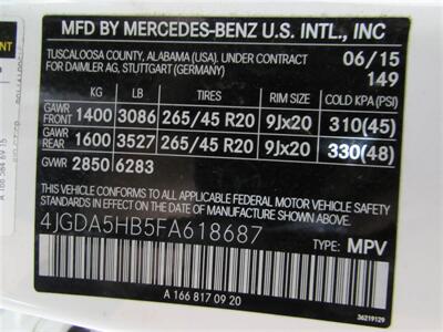2015 Mercedes-Benz ML 350 4MATIC   - Photo 16 - Dublin, CA 94568
