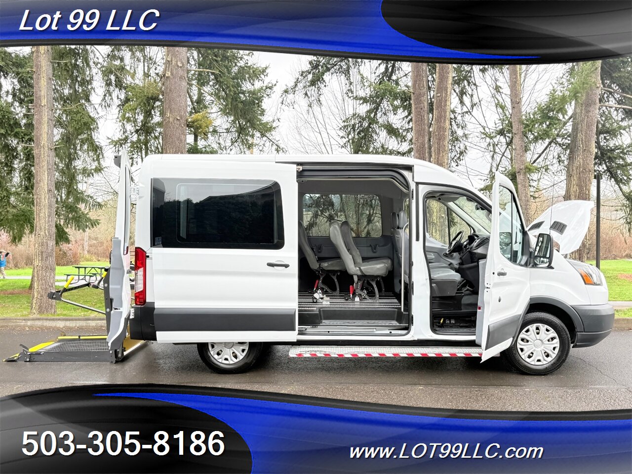 2018 Ford Transit MID Roof 91k ** WHEELCHAIR VAN** 6 Passenger Viny  Seats Braun Rear Lift Backup Camera - Photo 41 - Milwaukie, OR 97267