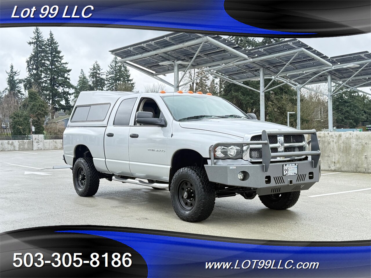 2003 Dodge Ram 3500 SLT Quad Cab 4x4 Cummins 5.9 Turbo Diesel Lifted Canopy Ranch Bumper - Photo 6 - Milwaukie, OR 97267
