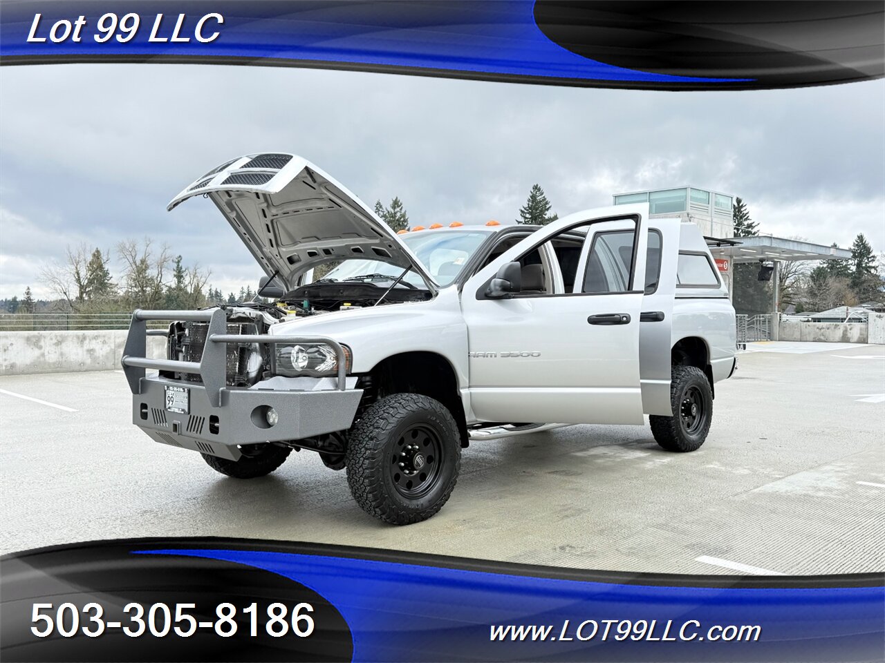 2003 Dodge Ram 3500 SLT Quad Cab 4x4 Cummins 5.9 Turbo Diesel Lifted Canopy Ranch Bumper - Photo 21 - Milwaukie, OR 97267