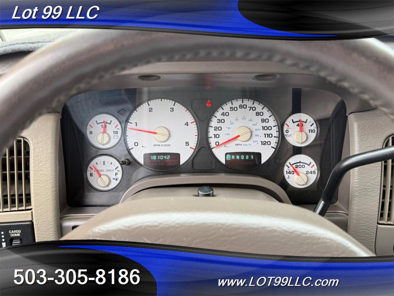 2003 Dodge Ram 3500 SLT Quad Cab 4x4 Cummins 5.9 Turbo Diesel Lifted Canopy Ranch Bumper - Photo 11 - Milwaukie, OR 97267