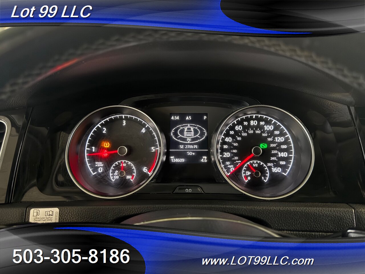 2015 Volkswagen Golf TDI S 134k ** Turbo DIESEL ** 43MPG Navi Leather Fender Sound Backup Camera - Photo 10 - Milwaukie, OR 97267