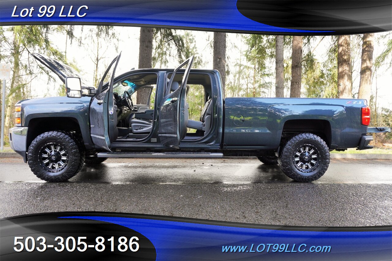 2018 Chevrolet Silverado 3500 LTZ 4X4 Crew Cab 6.6L DURAMAX Heated Leather GPS  Long Bed LIFTED Black Wheels Newer Tires 2 OWNERS - Photo 29 - Milwaukie, OR 97267