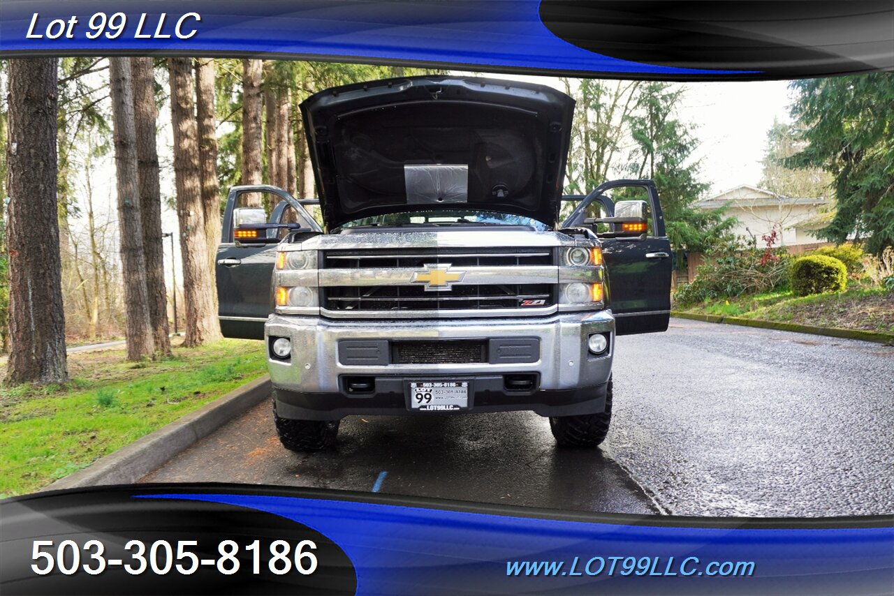 2018 Chevrolet Silverado 3500 LTZ 4X4 Crew Cab 6.6L DURAMAX Heated Leather GPS  Long Bed LIFTED Black Wheels Newer Tires 2 OWNERS - Photo 30 - Milwaukie, OR 97267