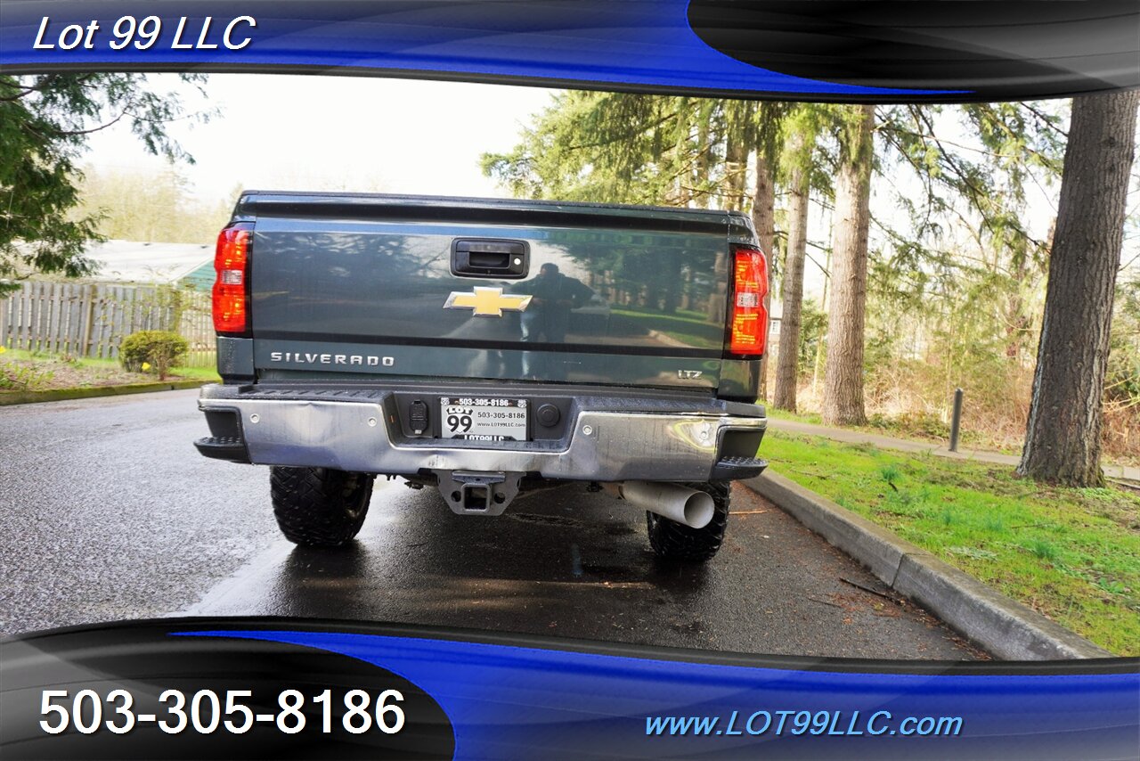 2018 Chevrolet Silverado 3500 LTZ 4X4 Crew Cab 6.6L DURAMAX Heated Leather GPS  Long Bed LIFTED Black Wheels Newer Tires 2 OWNERS - Photo 10 - Milwaukie, OR 97267