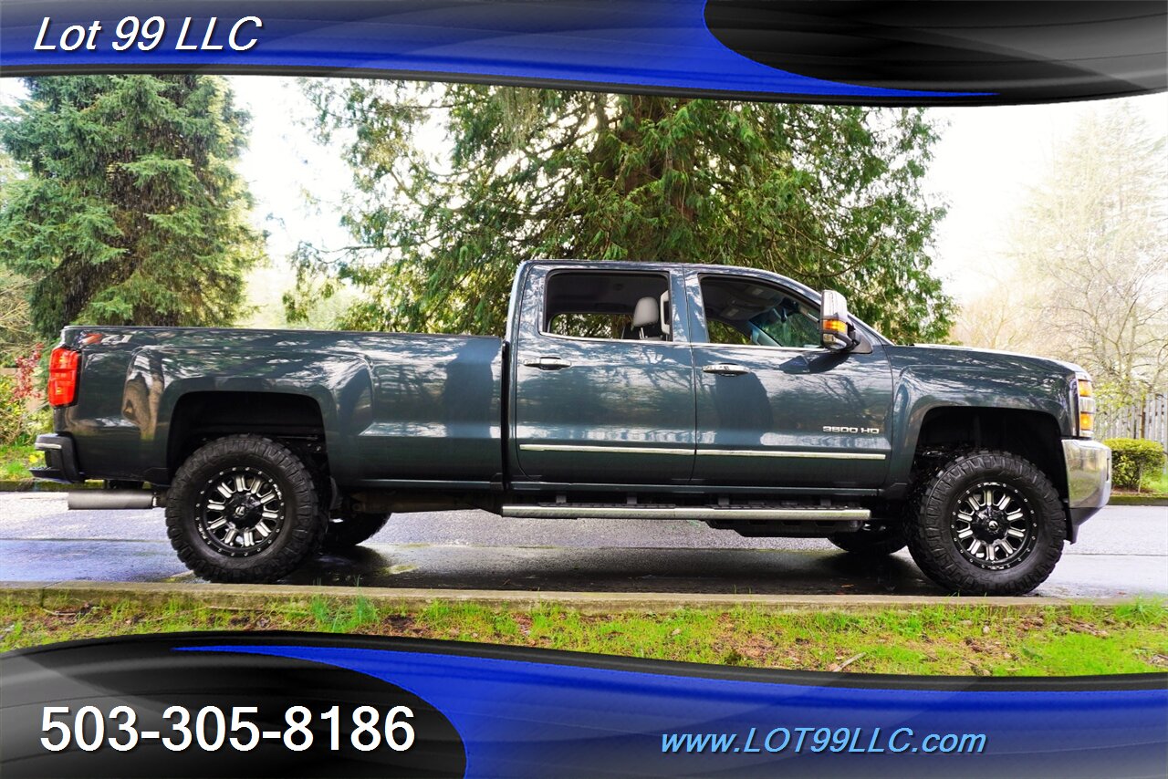2018 Chevrolet Silverado 3500 LTZ 4X4 Crew Cab 6.6L DURAMAX Heated Leather GPS  Long Bed LIFTED Black Wheels Newer Tires 2 OWNERS - Photo 8 - Milwaukie, OR 97267