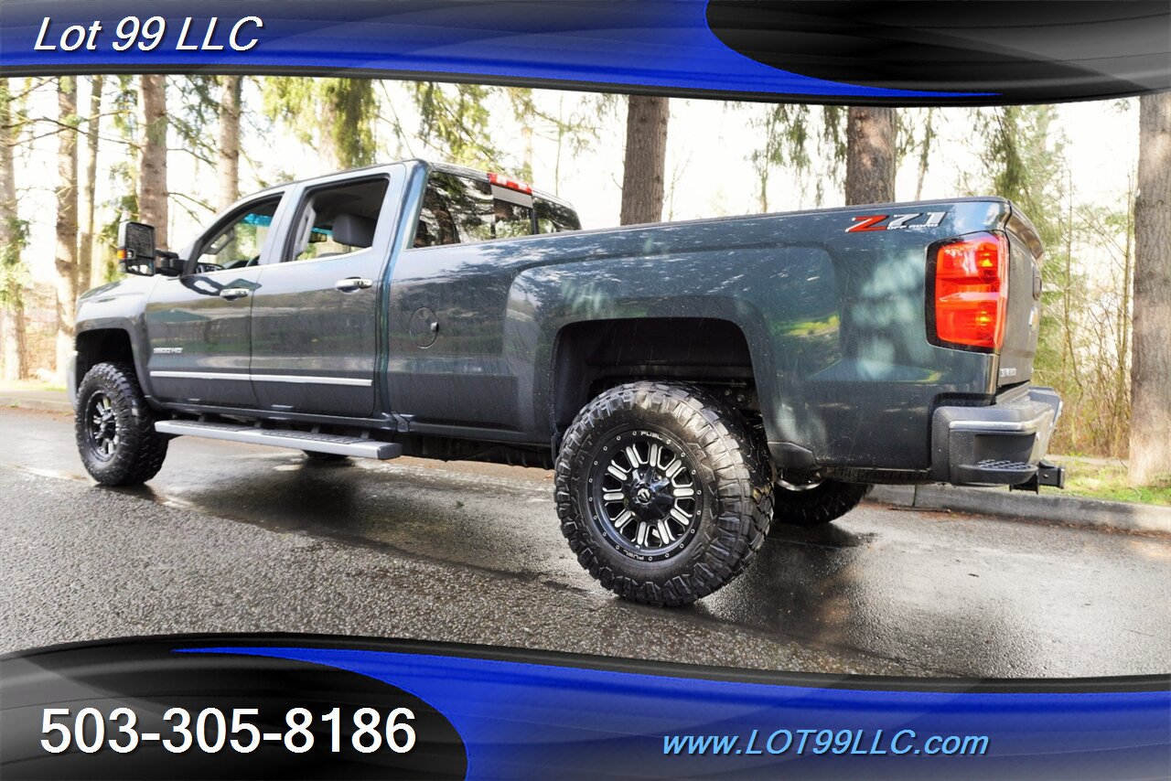 2018 Chevrolet Silverado 3500 LTZ 4X4 Crew Cab 6.6L DURAMAX Heated Leather GPS  Long Bed LIFTED Black Wheels Newer Tires 2 OWNERS - Photo 11 - Milwaukie, OR 97267
