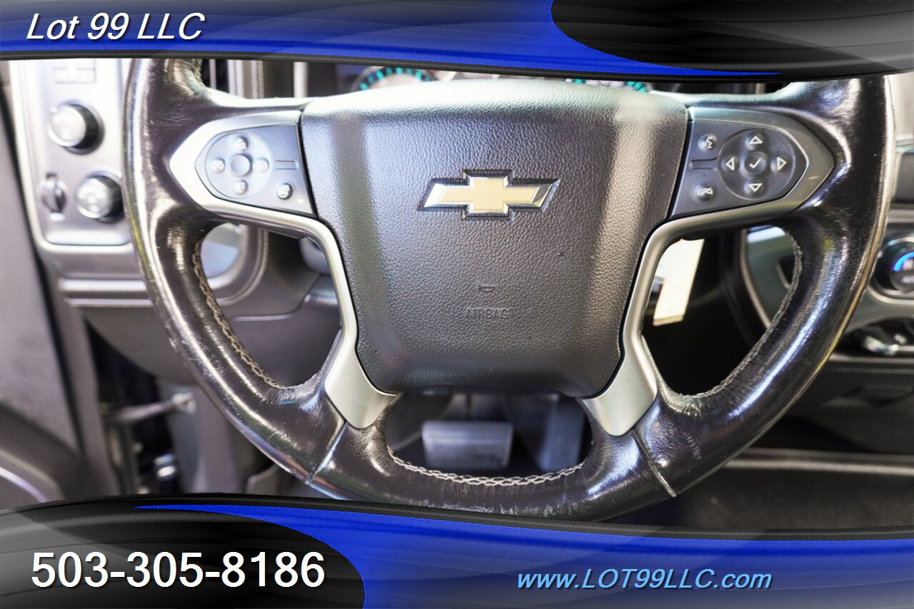 2018 Chevrolet Silverado 3500 LTZ 4X4 Crew Cab 6.6L DURAMAX Heated Leather GPS  Long Bed LIFTED Black Wheels Newer Tires 2 OWNERS - Photo 24 - Milwaukie, OR 97267
