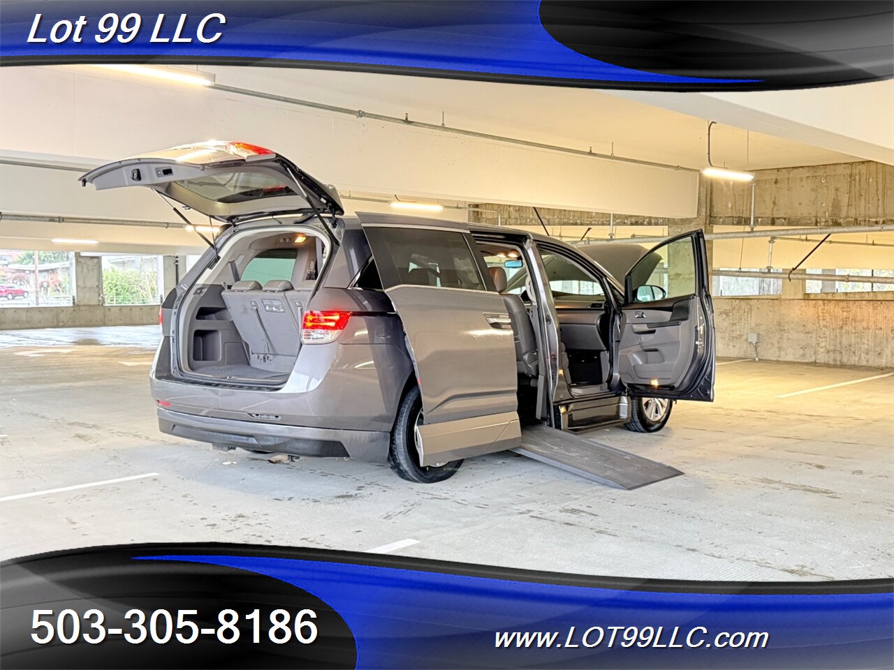2014 Honda Odyssey EX-L * WHEELCHAIR VAN ** 115k Leather 30 "Side Ramp  30 " Side Ramp Kneeling NEW TIRES - Photo 11 - Milwaukie, OR 97267