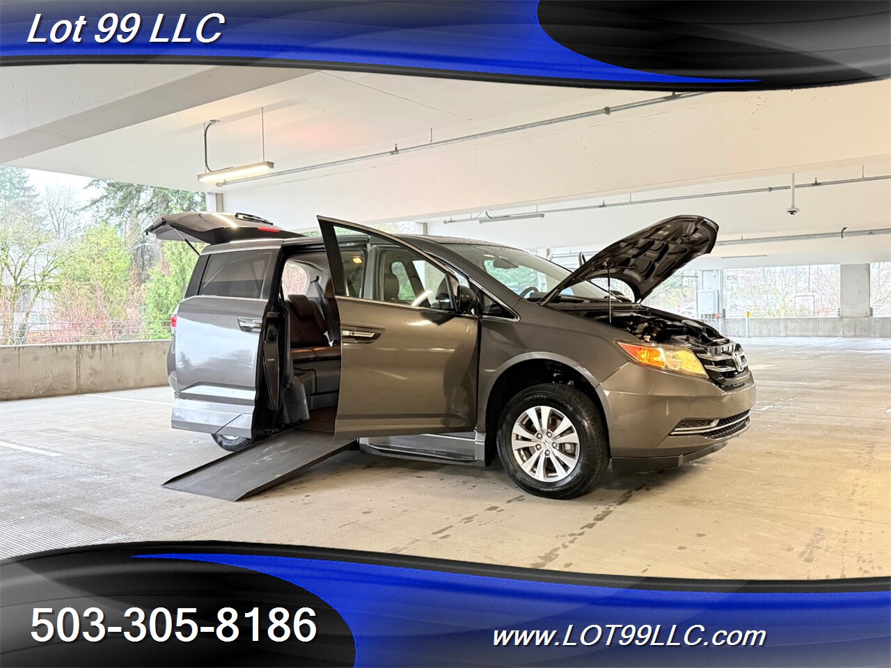 2014 Honda Odyssey EX-L * WHEELCHAIR VAN ** 115k Leather 30 "Side Ramp  30 " Side Ramp Kneeling NEW TIRES - Photo 10 - Milwaukie, OR 97267