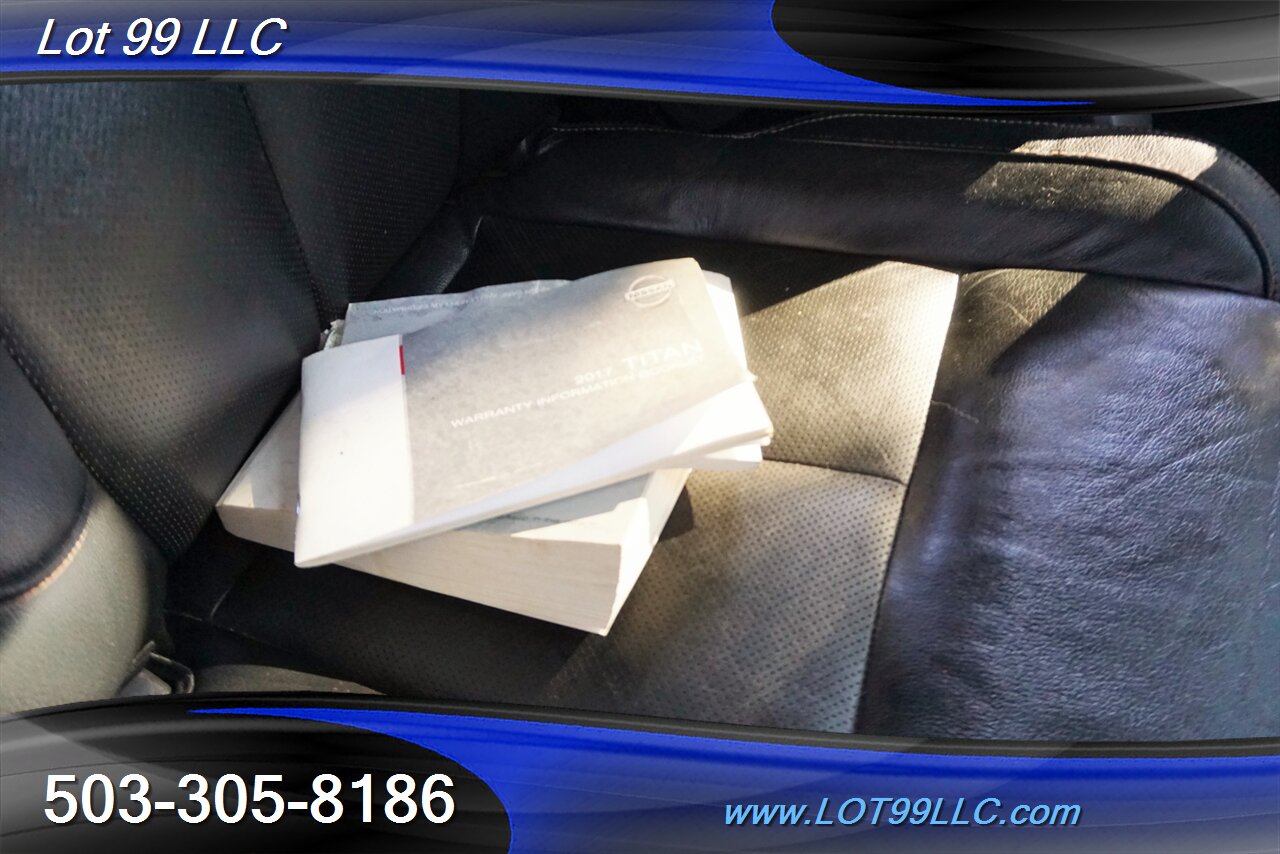 2017 Nissan Titan SL 4X4 V8 5,6L Auto Heated Leather GPS 2 OWNERS   - Photo 36 - Milwaukie, OR 97267
