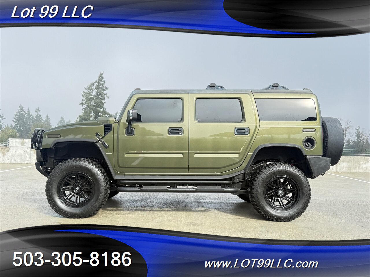 2003 Hummer H2 Lux Series 4x4 * Only 55k Miles * Lifted NEW 37 " 6.0 V8 Tires F&R Heated Leather Moon Roof - Photo 1 - Milwaukie, OR 97267