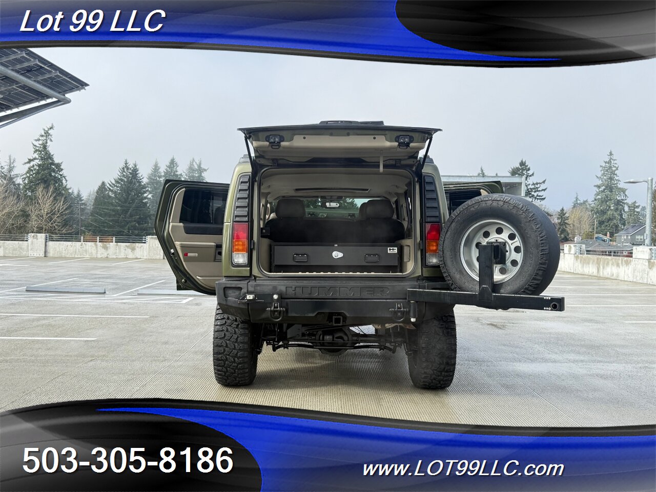 2003 Hummer H2 Lux Series 4x4 * Only 55k Miles * Lifted NEW 37 " 6.0 V8 Tires F&R Heated Leather Moon Roof - Photo 27 - Milwaukie, OR 97267