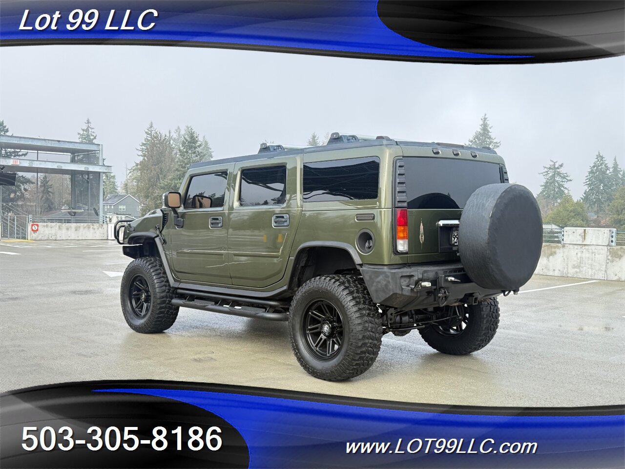 2003 Hummer H2 Lux Series 4x4 * Only 55k Miles * Lifted NEW 37 " 6.0 V8 Tires F&R Heated Leather Moon Roof - Photo 8 - Milwaukie, OR 97267