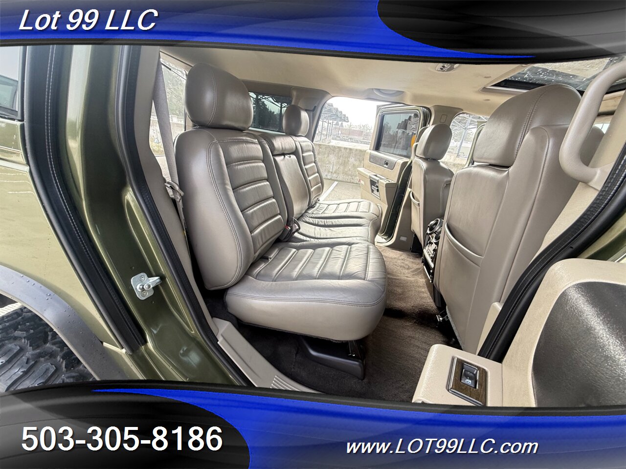 2003 Hummer H2 Lux Series 4x4 * Only 55k Miles * Lifted NEW 37 " 6.0 V8 Tires F&R Heated Leather Moon Roof - Photo 14 - Milwaukie, OR 97267