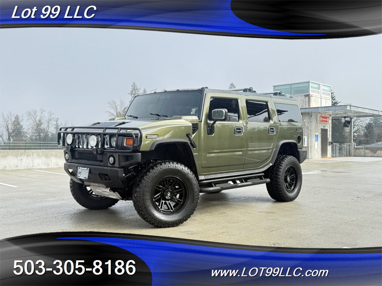 2003 Hummer H2 Lux Series 4x4 * Only 55k Miles * Lifted NEW 37 " 6.0 V8 Tires F&R Heated Leather Moon Roof - Photo 2 - Milwaukie, OR 97267