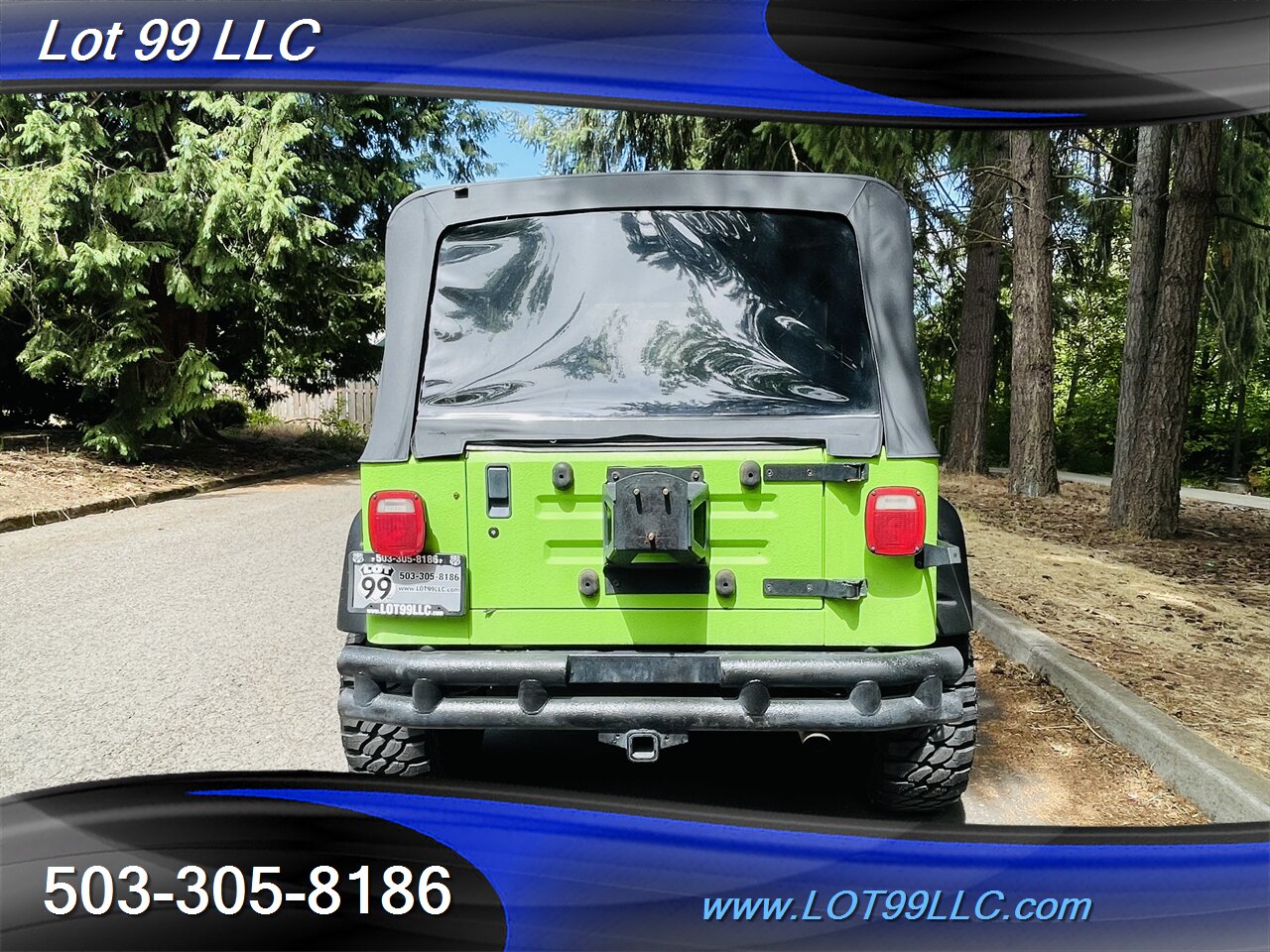 1992 Jeep Wrangler 4x4 *Lime Green Body Armour* Winch NEW TIRES Top   - Photo 9 - Milwaukie, OR 97267