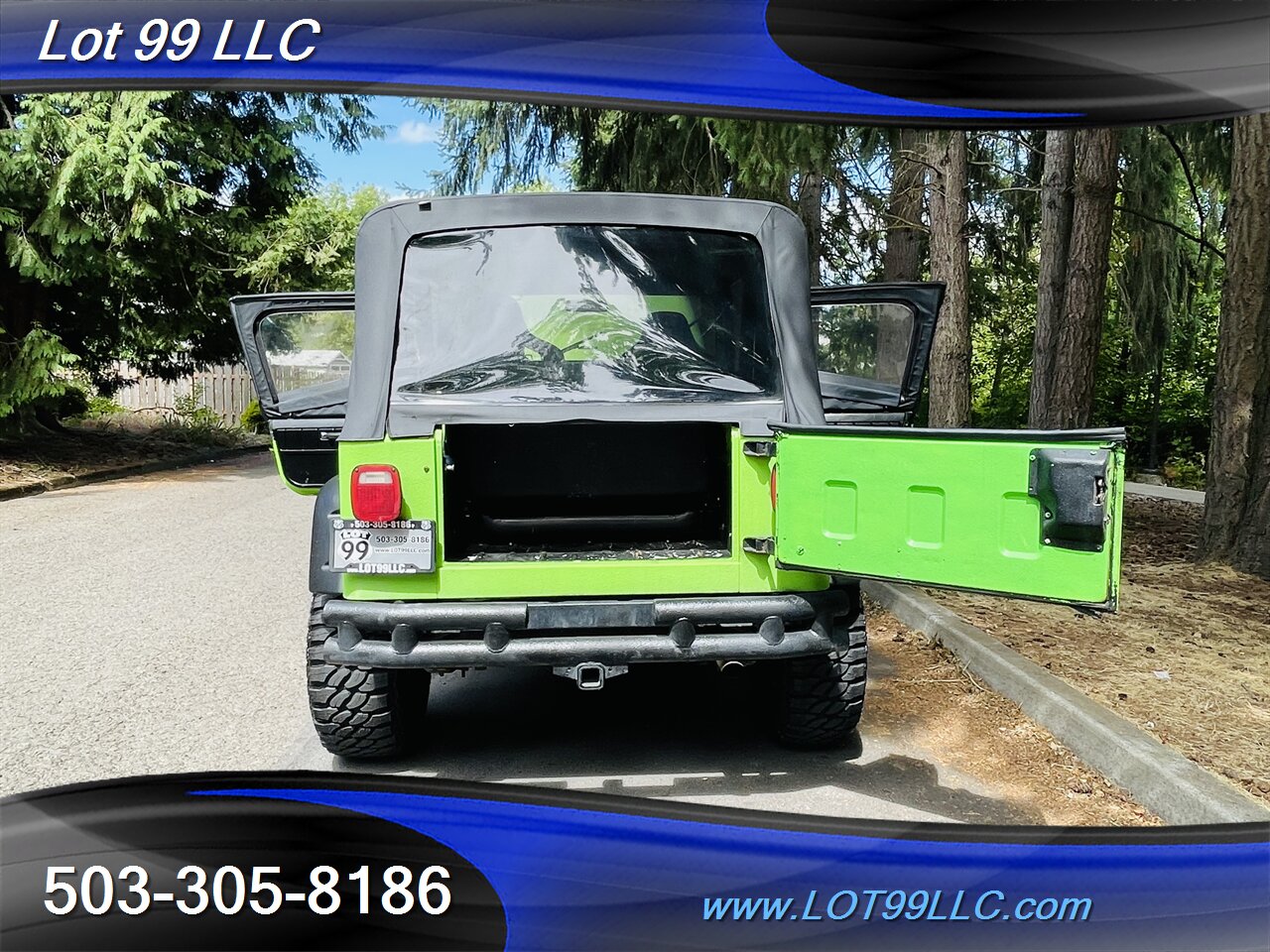 1992 Jeep Wrangler 4x4 *Lime Green Body Armour* Winch NEW TIRES Top   - Photo 26 - Milwaukie, OR 97267