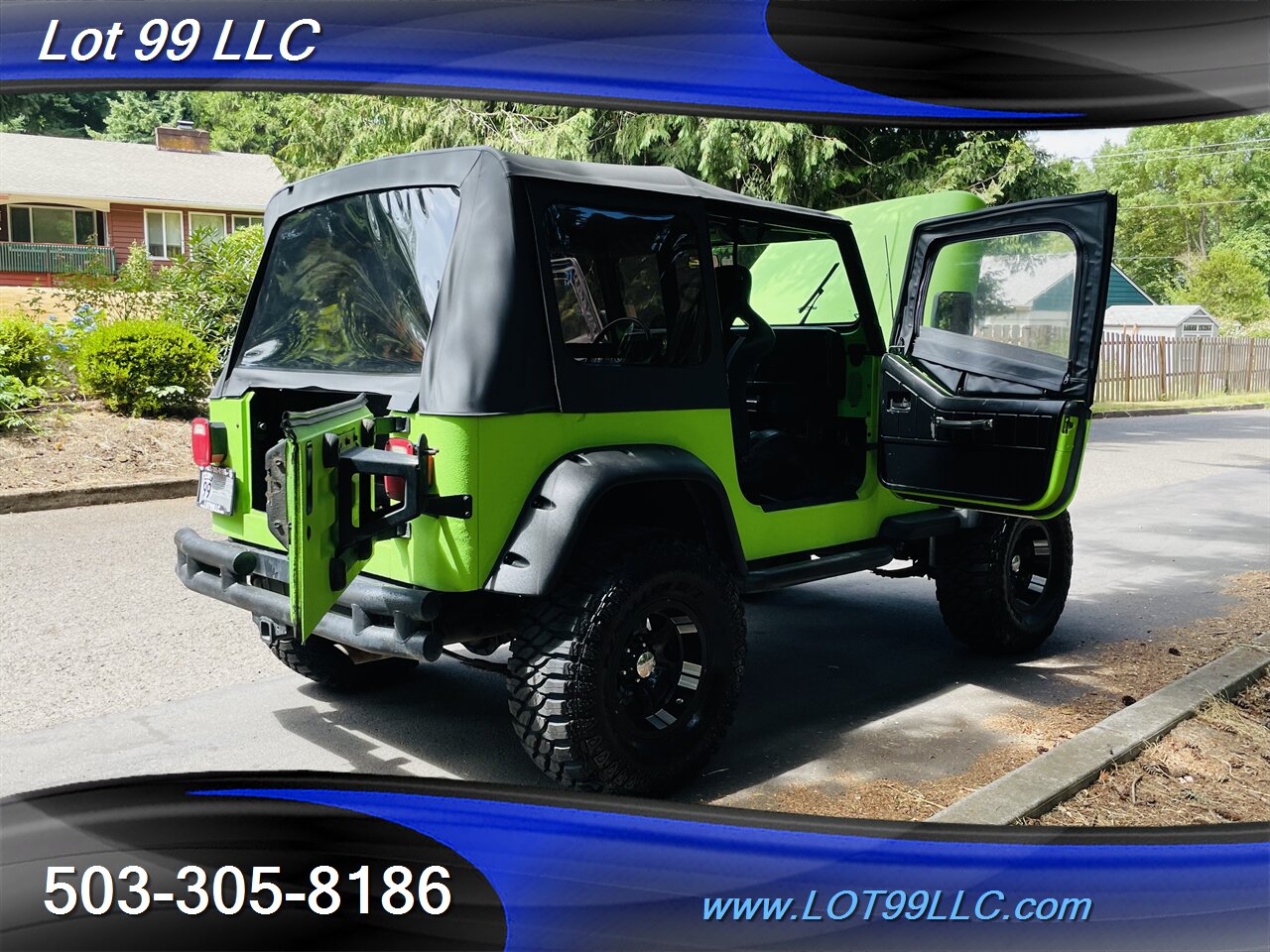 1992 Jeep Wrangler 4x4 *Lime Green Body Armour* Winch NEW TIRES Top   - Photo 27 - Milwaukie, OR 97267