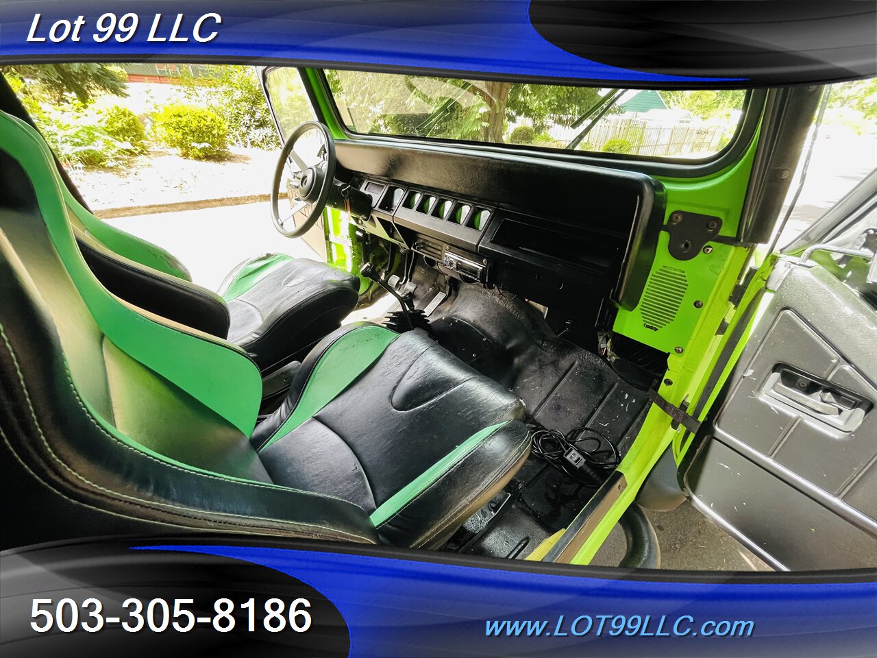 1992 Jeep Wrangler 4x4 *Lime Green Body Armour* Winch NEW TIRES Top   - Photo 17 - Milwaukie, OR 97267