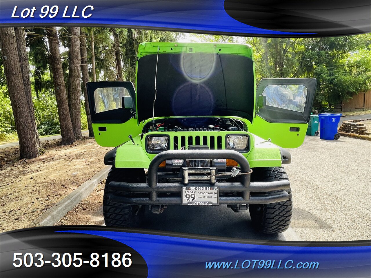 1992 Jeep Wrangler 4x4 *Lime Green Body Armour* Winch NEW TIRES Top   - Photo 30 - Milwaukie, OR 97267