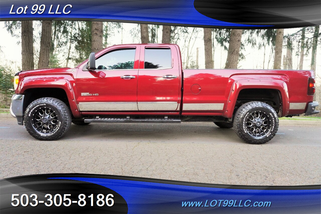 2015 GMC Sierra 2500HD SLT 4X4 6.6L Duramax Heated AC Leather LONG BED  Lifted Fuel Wheels BFG Tires Tinted Windows 2 OWNERS - Photo 1 - Milwaukie, OR 97267