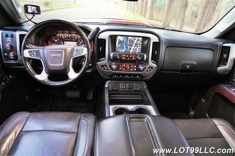 2015 GMC Sierra 2500HD SLT 4X4 6.6L Duramax Heated AC Leather LONG BED  Lifted Fuel Wheels BFG Tires Tinted Windows 2 OWNERS