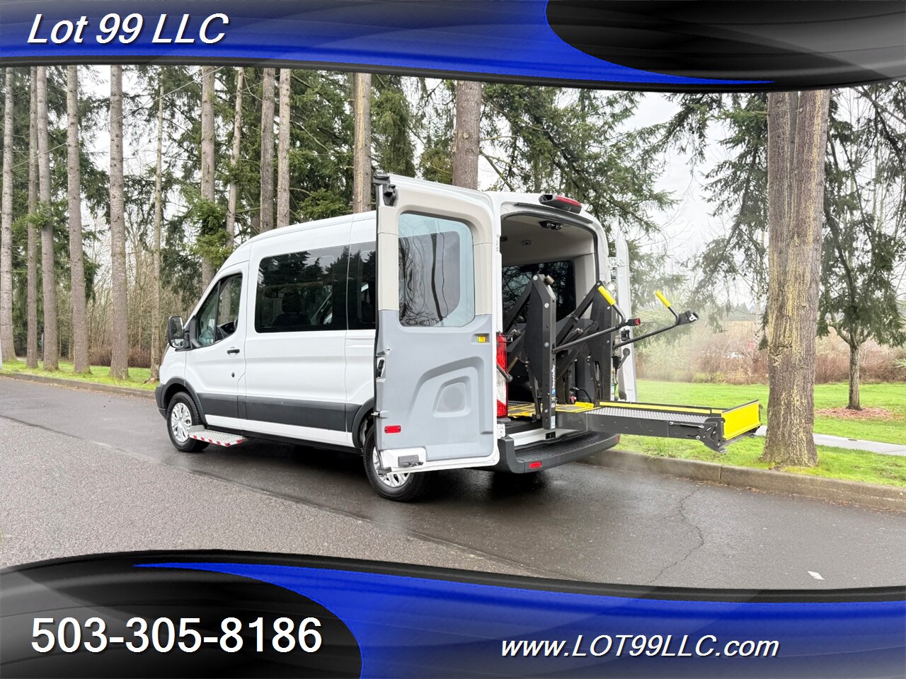 2018 Ford Transit Mid Roof 95k ** WHEELCHAIR VAN ** 5 Passenger Vinyl Seats Braun Rear Lift Backup Camera - Photo 3 - Milwaukie, OR 97267