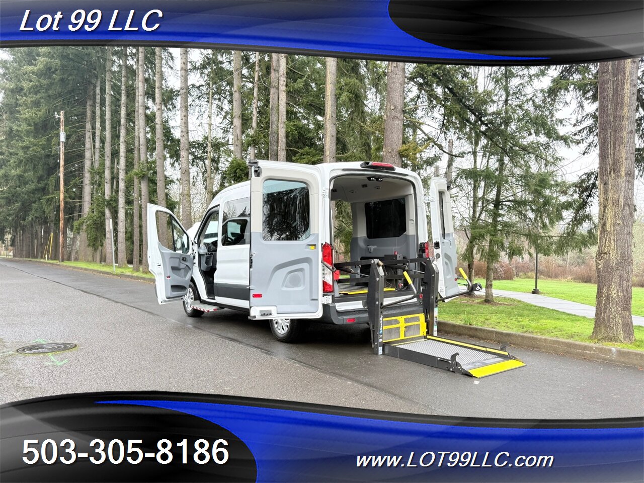 2018 Ford Transit Mid Roof 95k ** WHEELCHAIR VAN ** 5 Passenger Vinyl Seats Braun Rear Lift Backup Camera - Photo 43 - Milwaukie, OR 97267