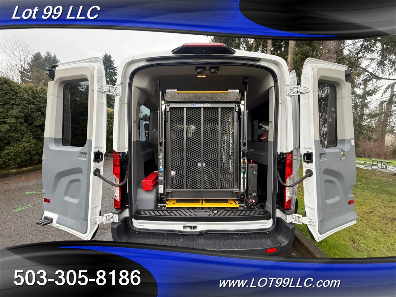 2018 Ford Transit Mid Roof 95k ** WHEELCHAIR VAN ** 5 Passenger Vinyl Seats Braun Rear Lift Backup Camera - Photo 22 - Milwaukie, OR 97267