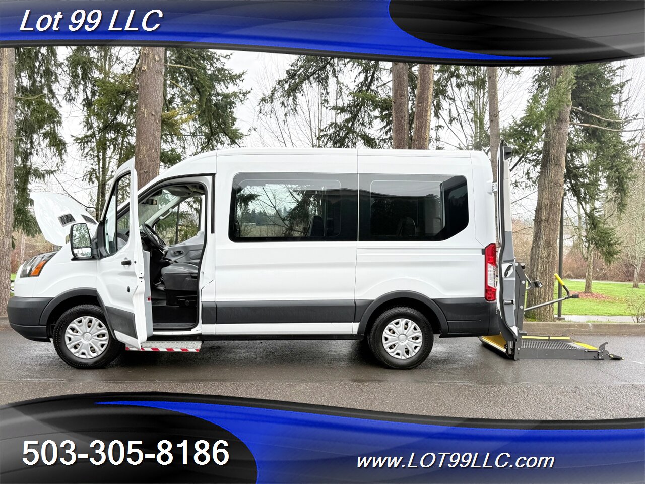 2018 Ford Transit Mid Roof 95k ** WHEELCHAIR VAN ** 5 Passenger Vinyl Seats Braun Rear Lift Backup Camera - Photo 36 - Milwaukie, OR 97267