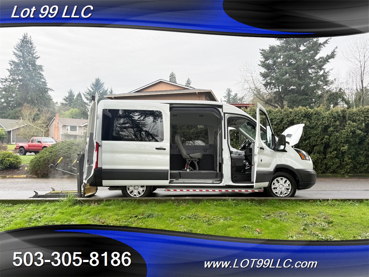 2018 Ford Transit Mid Roof 95k ** WHEELCHAIR VAN ** 5 Passenger Vinyl Seats Braun Rear Lift Backup Camera - Photo 41 - Milwaukie, OR 97267