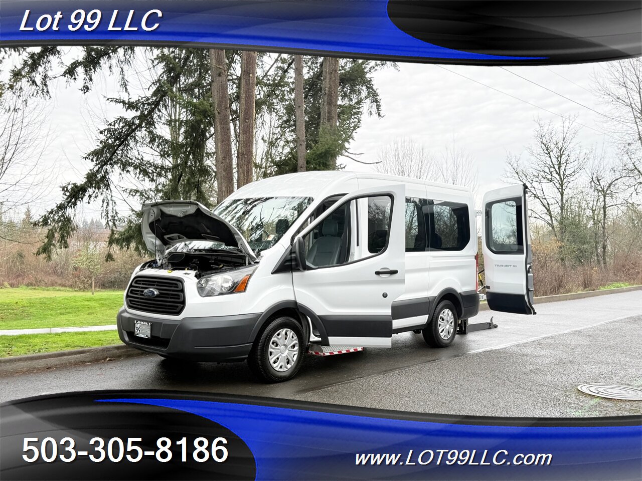 2018 Ford Transit Mid Roof 95k ** WHEELCHAIR VAN ** 5 Passenger Vinyl Seats Braun Rear Lift Backup Camera - Photo 27 - Milwaukie, OR 97267