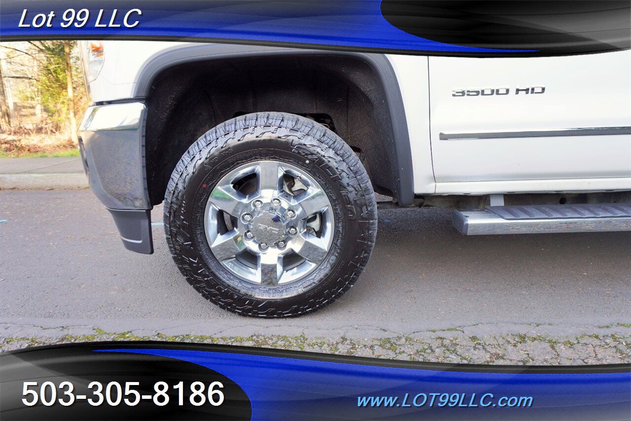 2018 GMC Sierra 3500HD SLT 4X4 6.6L DURAMAX Heated AC Leather Moon Roof  Chrome Wheels Newer Tires Short Bed 1 OWNER NO RUST Local Trade - Photo 38 - Milwaukie, OR 97267