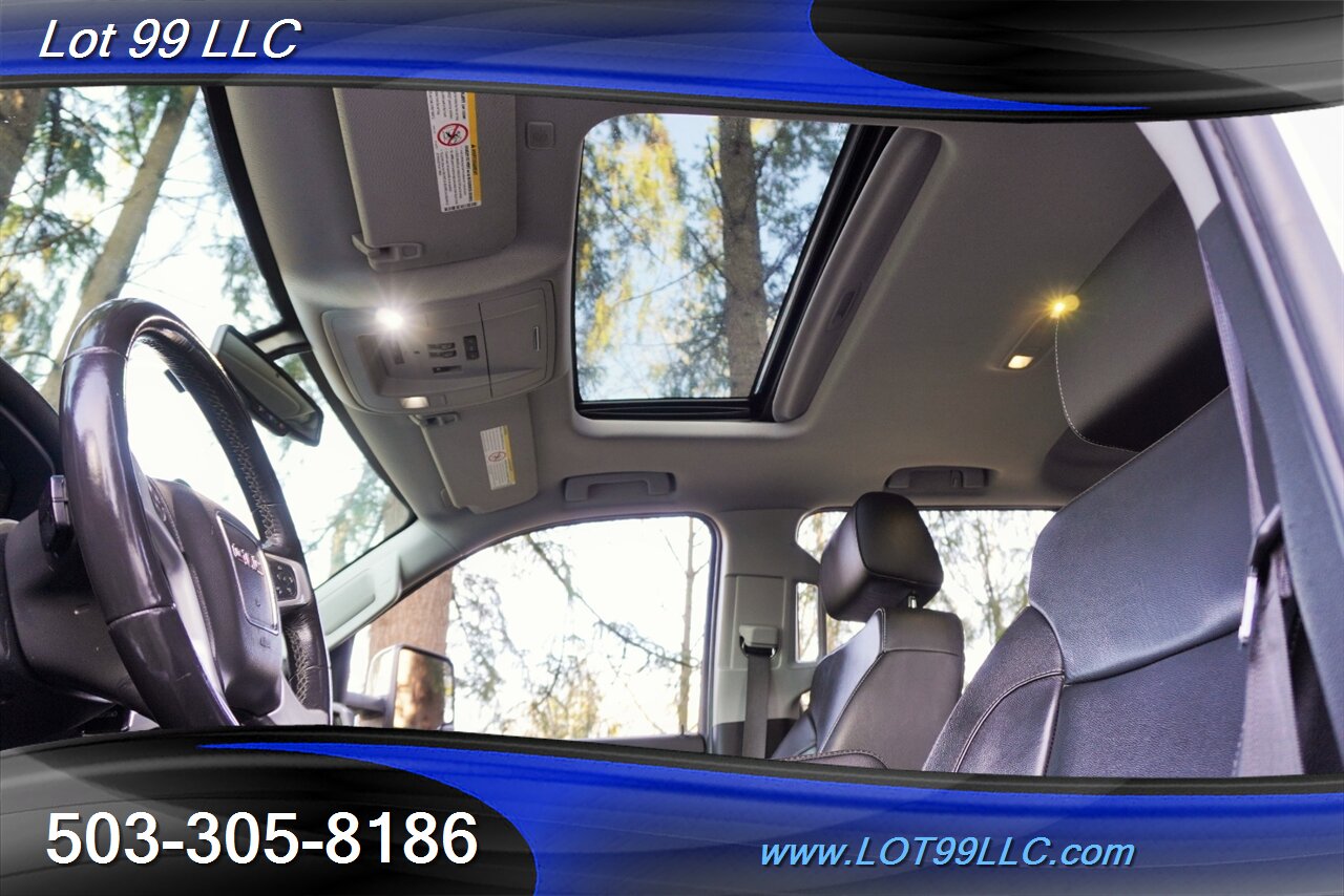 2018 GMC Sierra 3500HD SLT 4X4 6.6L DURAMAX Heated AC Leather Moon Roof  Chrome Wheels Newer Tires Short Bed 1 OWNER NO RUST Local Trade - Photo 3 - Milwaukie, OR 97267