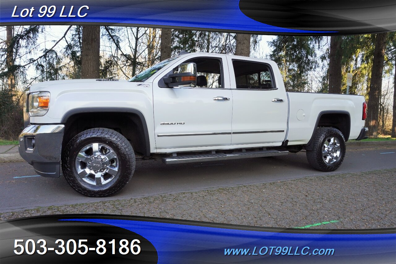2018 GMC Sierra 3500HD SLT 4X4 6.6L DURAMAX Heated AC Leather Moon Roof  Chrome Wheels Newer Tires Short Bed 1 OWNER NO RUST Local Trade - Photo 5 - Milwaukie, OR 97267