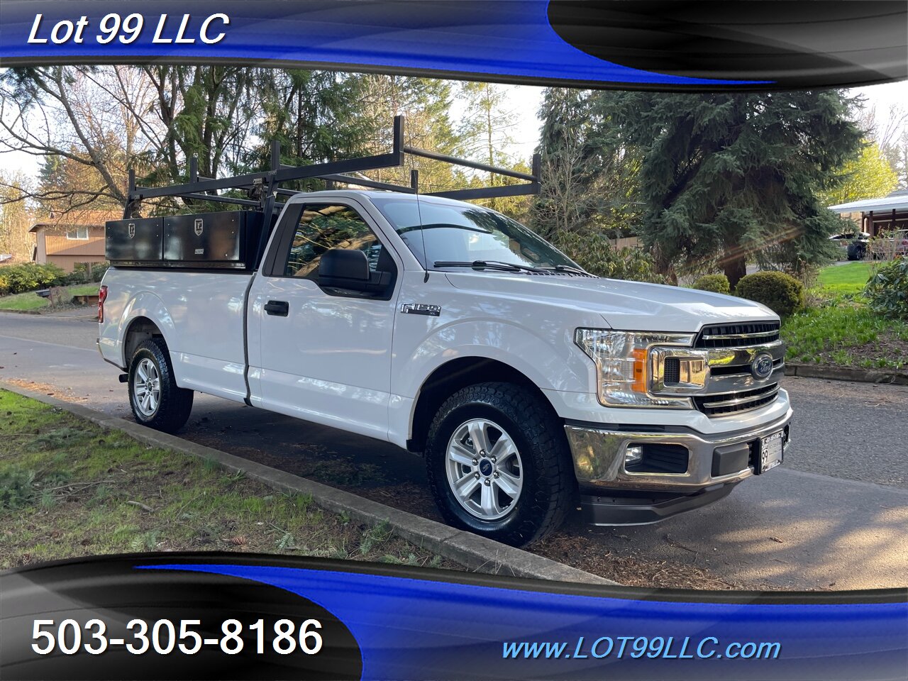 2019 Ford F-150 XL 47k 5.0L V8 NEW TIRES Long Bed Lumber Rack Tow   - Photo 4 - Milwaukie, OR 97267