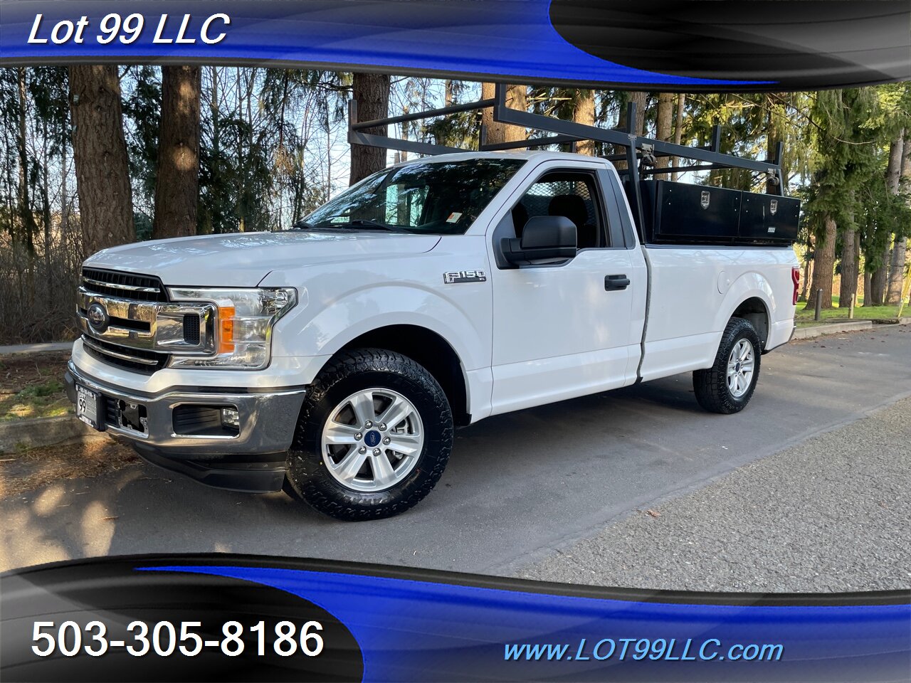 2019 Ford F-150 XL 47k 5.0L V8 NEW TIRES Long Bed Lumber Rack Tow   - Photo 2 - Milwaukie, OR 97267