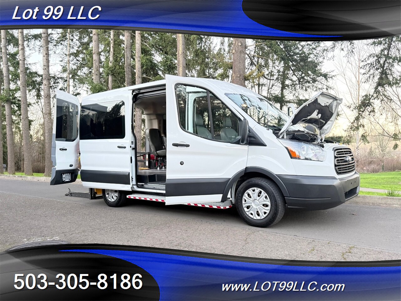 2018 Ford Transit MID Roof ** 54k ** WHEELCHAIR VAN** 5 Passenger  34 " BraunAbility Rear Lift 1-Owner Service History - Photo 32 - Milwaukie, OR 97267