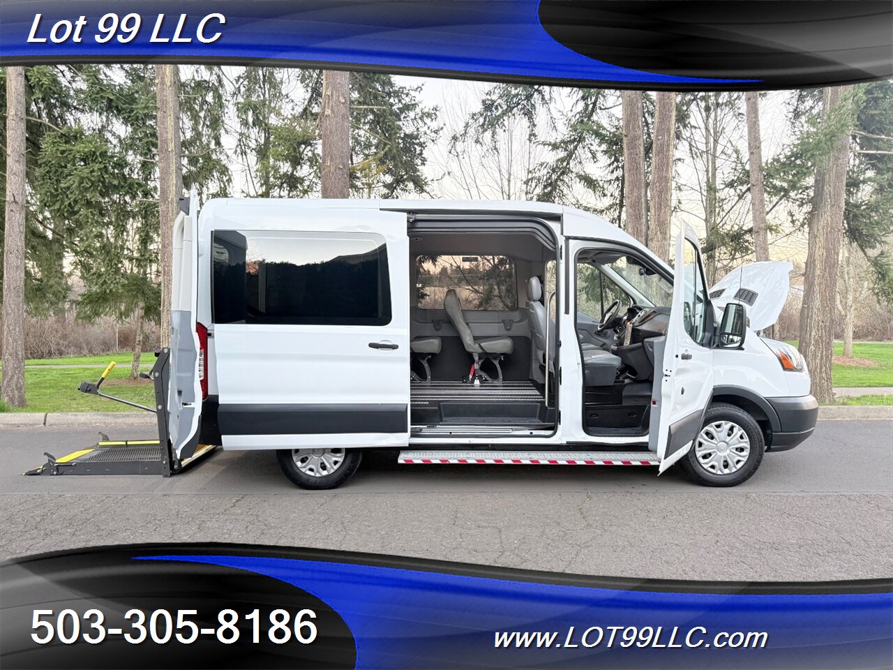 2018 Ford Transit MID Roof ** 54k ** WHEELCHAIR VAN** 5 Passenger  34 " BraunAbility Rear Lift 1-Owner Service History - Photo 33 - Milwaukie, OR 97267