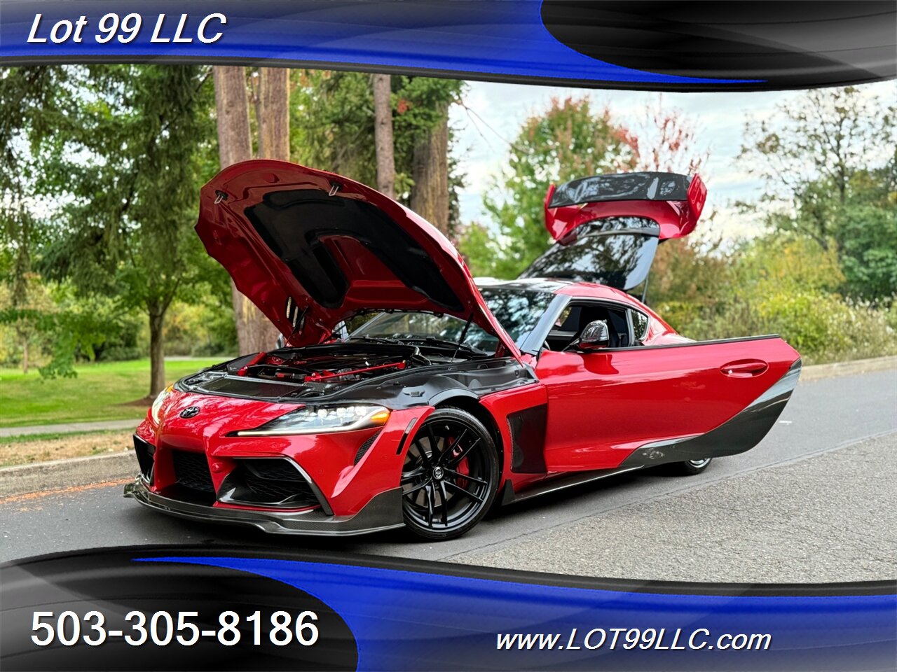 2020 Toyota Supra GR Launch Edition Carbon Fiber BodyKit ecutek Tune  HKS Exhaust Carbon Hood-Steering Wheel - Photo 123 - Milwaukie, OR 97267