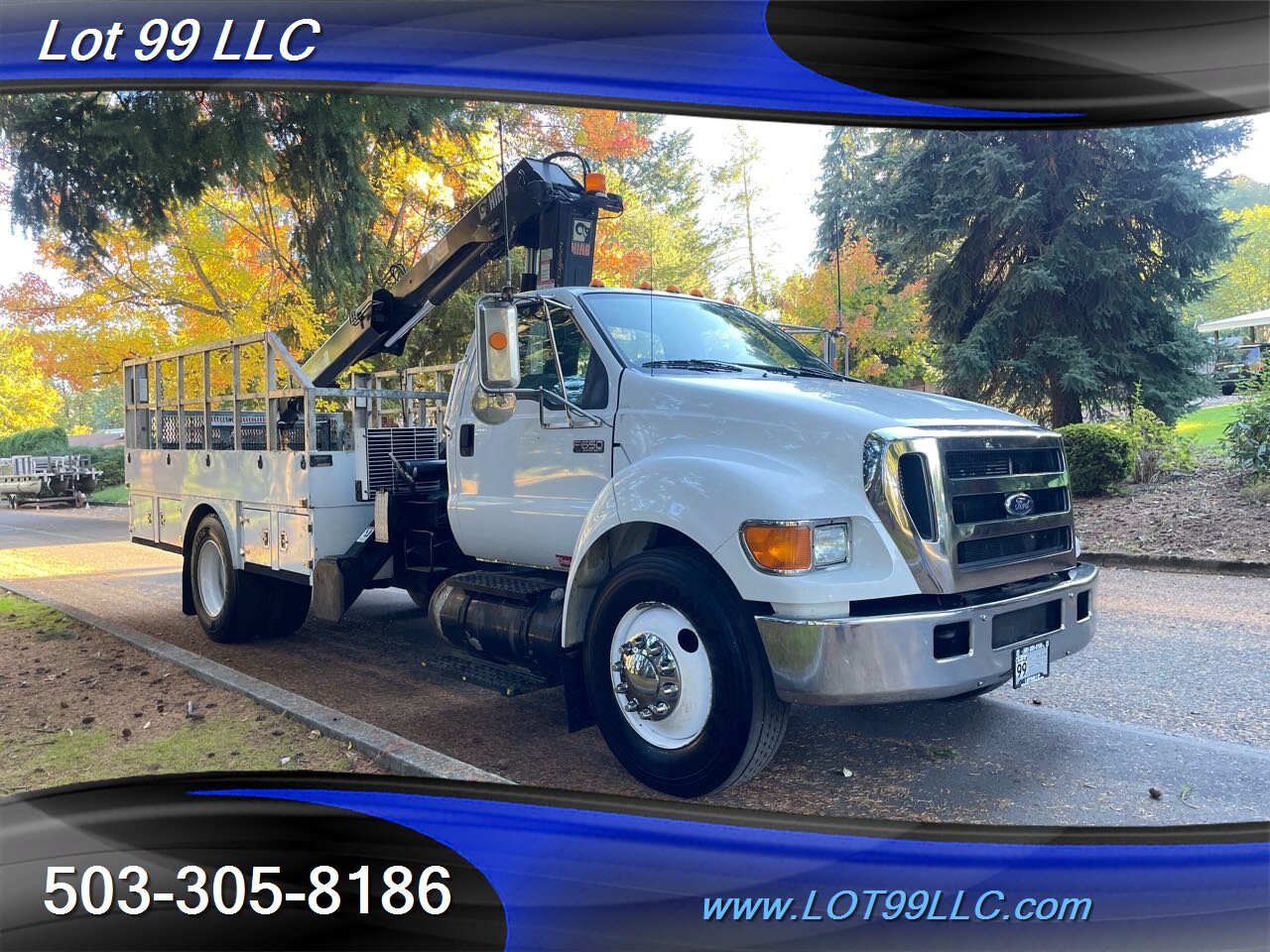2007 Ford F650 OTR TIRE SERVICE TRUCK with CRANE and Lift Gate   - Photo 9 - Milwaukie, OR 97267
