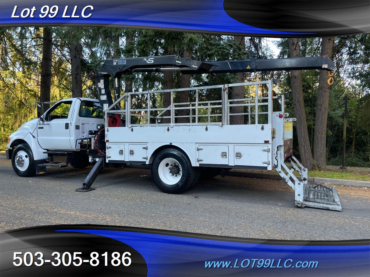 2007 Ford F650 OTR TIRE SERVICE TRUCK with CRANE and Lift Gate   - Photo 7 - Milwaukie, OR 97267
