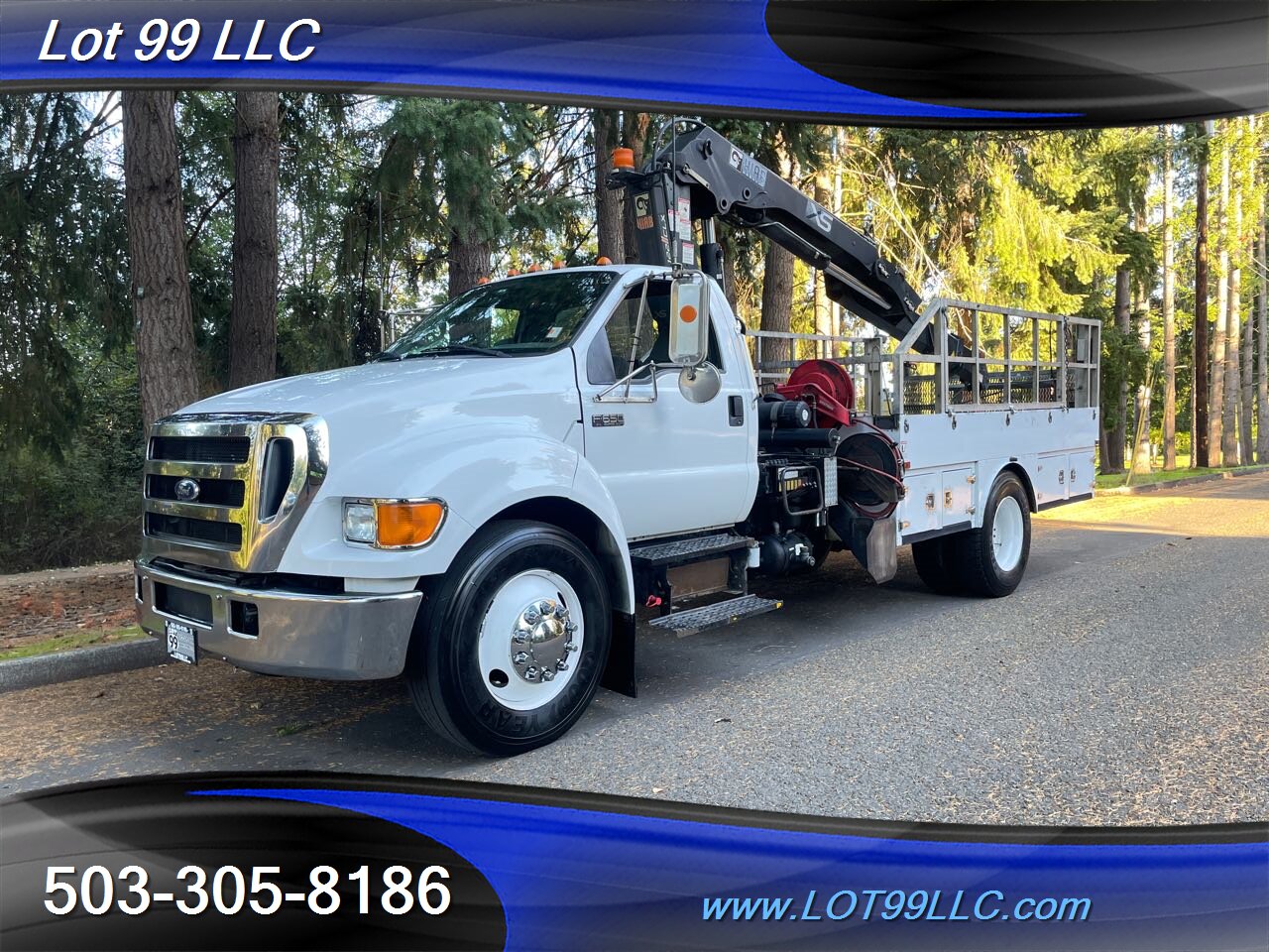 2007 Ford F650 OTR TIRE SERVICE TRUCK with CRANE and Lift Gate   - Photo 2 - Milwaukie, OR 97267